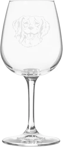 Miniatura 13 de Copa de vino de 12.75 onzas con diseño de perro grabado