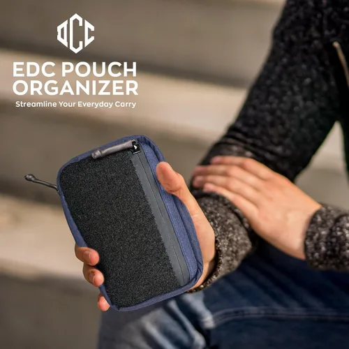Miniatura 5 de DAILYCARRYCO EDC - Bolsa organizadora de herramientas de transporte diario con múltiples bolsas, equipo esencial EDC Azul