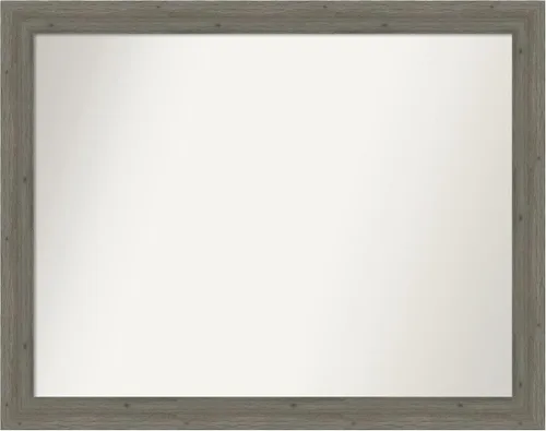 Miniatura 464 de Amanti Art Espejo de pared personalizado no biselado (24.5 x 24.5 pulgadas), marco gris marrón alta, varios tamaños personalizados, espejo de baño