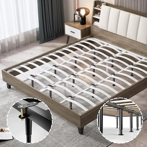 Miniatura 5 de 4 patas de soporte de cama de altura ajustable, patas de soporte de metal de 6 a 9 pulgadas debajo del marco de la cama, piezas de repuesto de patas