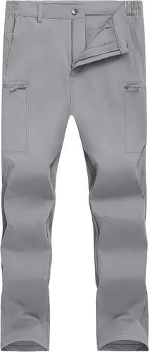 Miniatura 7 de TACVASEN Pantalones cargo de senderismo para hombre con 6 bolsillos, ligeros, resistentes al agua, de secado rápido, pantalones de viaje