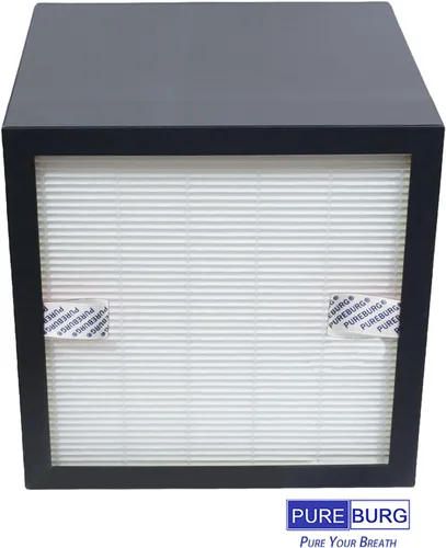 Miniatura 4 de PUREBURG Filtro de repuesto compatible con Aeris aair 3 en 1 Pro purificador de aire, 1 paquete H13 HEPA de carbón activado de 3 etapas, filtración