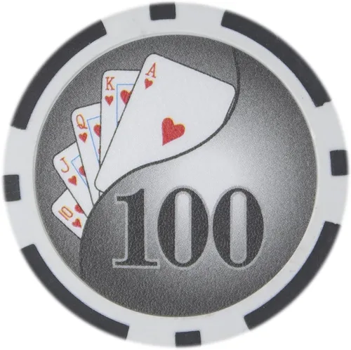Miniatura 12 de Brybelly Yin Yang Poker Chip - Compuesto de arcilla pesada de 0.49 oz, paquete de 50 $10000 naranja