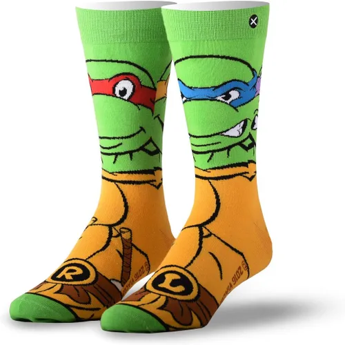Miniatura 2 de Odd Sox, Nickelodeon TMNT Teenage Mutant Ninja Turtles, 90's Cartoon, Fun Socks