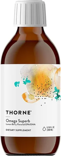 THORNE - Omega Superb - Suplemento líquido de aceite de pescado con EPA y DHA - Apoya la salud del cerebro, la piel, las articulaciones y el
