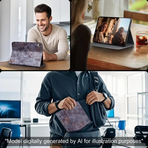 Miniatura 7 de Funda de cuero Gexmil para iPad (A16) de 11ª generación de 11 pulgadas 2025, funda para iPad de 10ª generación de 10.9 pulgadas 2022, funda