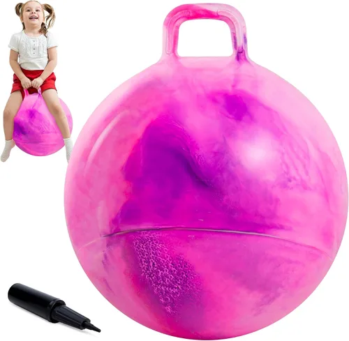 Miniatura 12 de Upper Rider Bola de tolva para niños de 3 a 6 años, bola inflable de 15 pulgadas con asa para niños pequeños, juguetes de salto de hippity hop