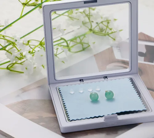 Miniatura 20 de SmileBelle Aretes tipo dormilona para mujer, de plata de ley de 18 quilates, con turquesa, como regalo de cumpleaños, aretes de cristal de perlas