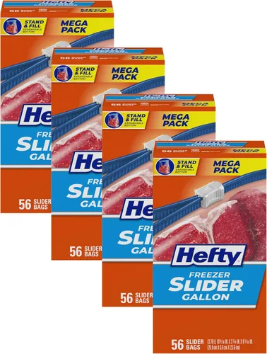 Miniatura 9 de Hefty Slider - Bolsas de almacenamiento para cocina, cuarto de galón, 15