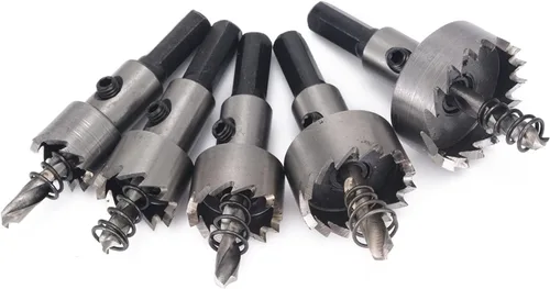 Miniatura 3 de Cortador de carburo de fresado de 5 piezas de cabezal de carburo de 0.630-1.181 in, juego de sierra de taladro HSS de 0.630-1.181 in, abridor