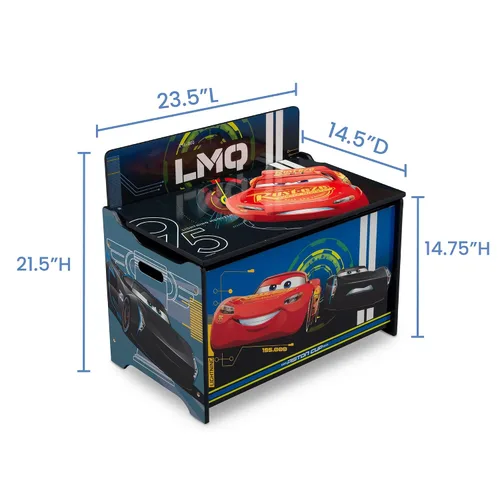 Miniatura 4 de Delta Children Caja de juguetes de lujo, Disney/Pixar Cars