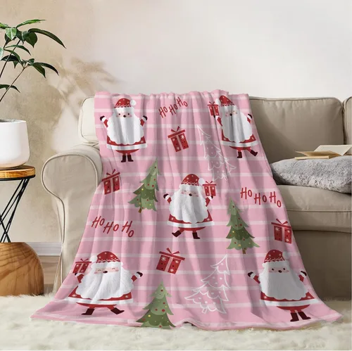 Miniatura 17 de YeeJu Manta de Navidad para Bebé Decorativa Roja a Cuadros Manta Navideña para Niños Pequeños Manta para Envolver Mascotas Cuna Suave Ligera