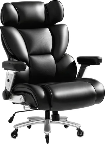 Miniatura 3 de FLEXISPOT Silla de oficina grande y alta de 600 libras para personas pesadas, silla de escritorio de computadora resistente con soporte lumbar