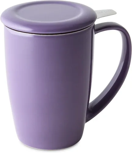 Miniatura 6 de Forlife. Taza de 15 onzas, alta, curvada, con infusor de té y tapa., Carrot