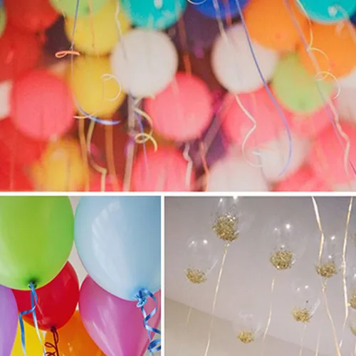 Miniatura 2 de Cinta rizadora negra prensada, rollo de cuerda de globos de 500 yardas para envolver regalos (1,499.3 ft x 0.197 in)