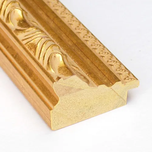 Miniatura 2 de Amanti Art Espejo de baño dorado para sobre el fregadero, espejo cuadrado dorado Versalles de 24 x 24 pulgadas, marco de madera tradicional mediano