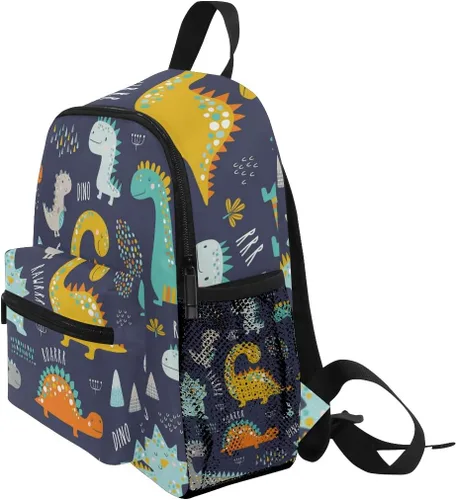 Miniatura 3 de Mochila con bonito dinosaurio, preescolar, guardería, de viajes, para niña y niño, Multi, talla única, Viajar