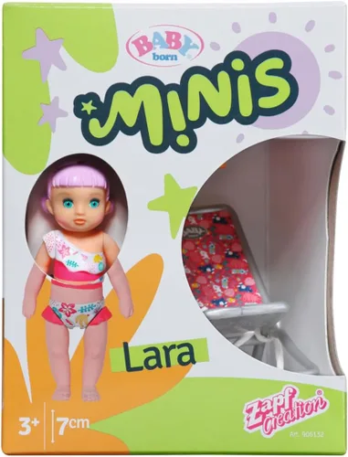 Miniatura 6 de BABY born Minis Playset Summertime con Lara 356,744.9-2.8 in Muñeca con accesorios exclusivos y cuerpo móvil para un juego realista - Niños a partir
