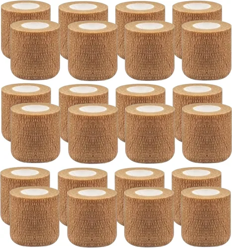 Miniatura 10 de Paquete de 8 envolturas para caballos de 6 pulgadas x 5 yardas, vendajes grandes autoadhesivos, cinta atlética elástica autoadhesiva, envoltura