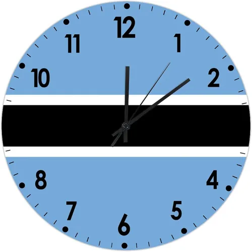 Miniatura 99 de Cheyan Reloj de pared con bandera de Canadá de 12 pulgadas, silencioso, sin tictac, de PVC, funciona con pilas, reloj redondo decorativo, regalo