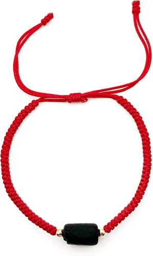 Miniatura 2 de Red String Protection Bracelet for Women Against Evil Eye Genuine Jet Stone Azabache Contra el Mal de Ojo