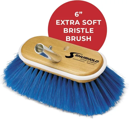 Miniatura 2 de Cepillo para escobillón Shurhold con cerdas suaves de nailon, color azul, Extra Soft, Blue