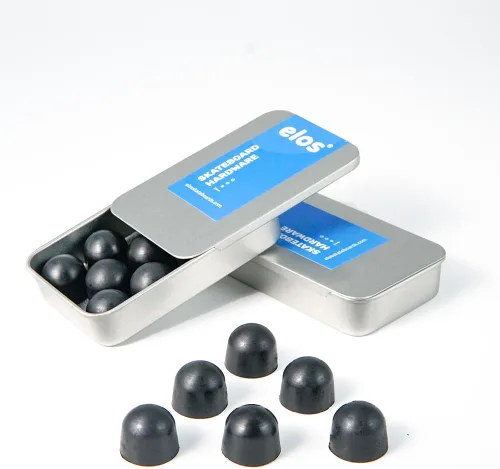 ELOS Kit de accesorios para monopatín - Accesorios de montaje para camiones, rodamientos de monopatín, bujes, pivote, tuercas de camión, pernos,