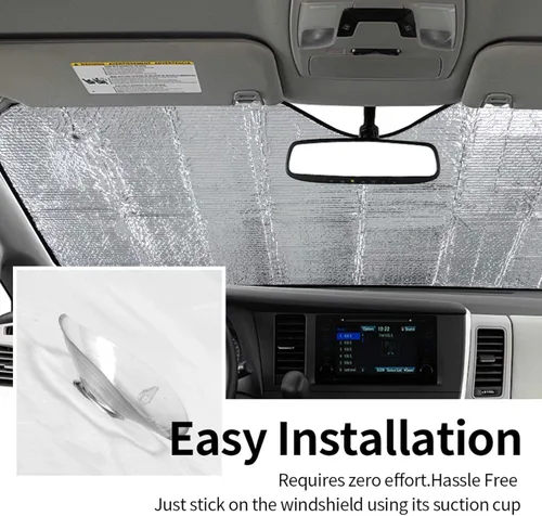 Miniatura 6 de Parasol para parabrisas Dogo Argentino, protector solar con protección solar y mantiene tu automóvil fresco para la mayoría de los sedanes, SUV