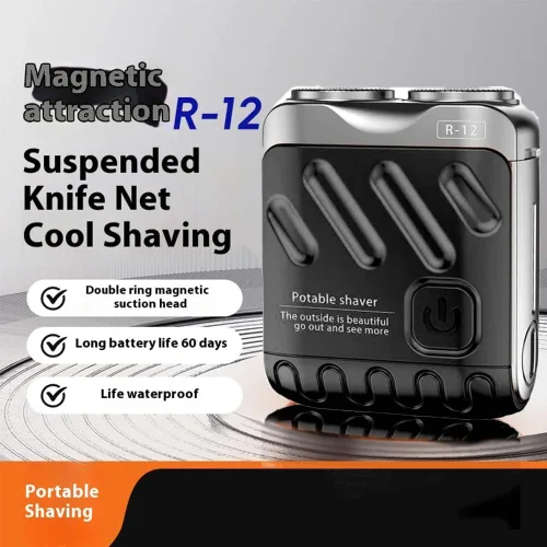 Miniatura 2 de R-12 - Afeitadora eléctrica de equipaje, afeitadora de barba mini y diseño de maleta portátil, mini maquinilla de afeitar eléctrica, afeitadoras