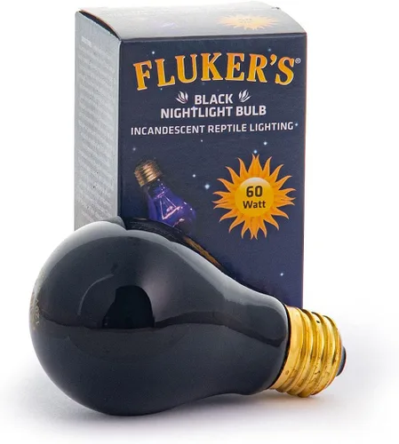 Fluker's Bombillas incandescentes negras para reptiles, 60 vatios