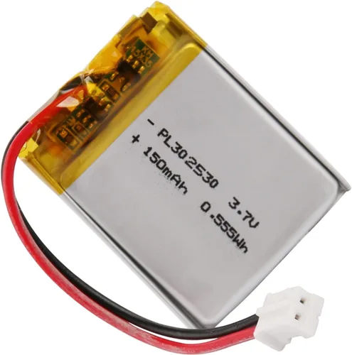 Miniatura 21 de Batería Lipo de 3.7V 1000mAh 102050 Batería recargable de polímero de litio con conector JST PH2.0.000 in para altavoz Bluetooth, GPS, reloj