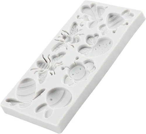 Miniatura 5 de Molde de silicona de abejorros para fondant de abeja, molde de chocolate para decoración de pasteles de azúcar, decoración de cupcakes, pasta