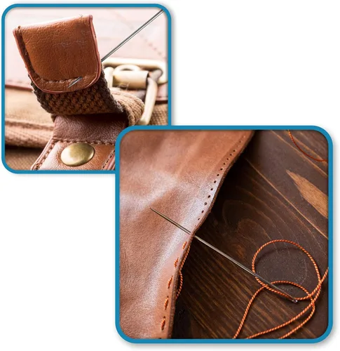 Miniatura 3 de ZP Crafts 15 Kit de Agujas Profesionales de Cuero para Costura a Mano con Diferentes Tipos para Tus Proyectos