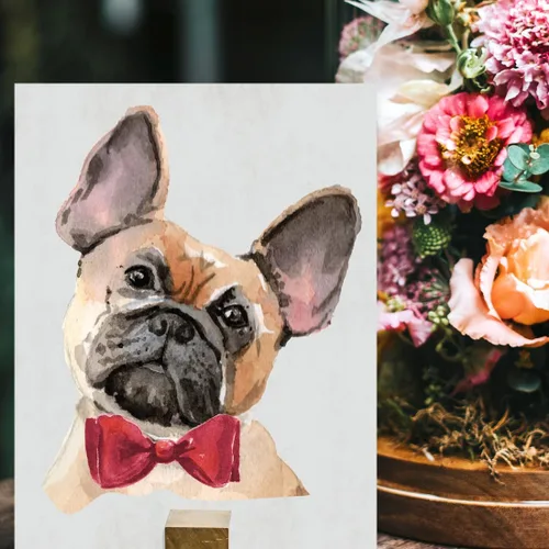 Miniatura 14 de Andaz Press Póster impreso para pared de perro, 8.5 x 11 pulgadas, Bulldog inglés con gafas negras, 1 paquete, regalo de cumpleaños de Navidad, sin