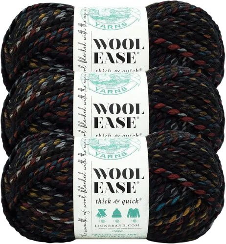 Miniatura 66 de Lion Brand Yarn - Ovillo de lana Wool-Ease Thick & Quick color fuerza aérea