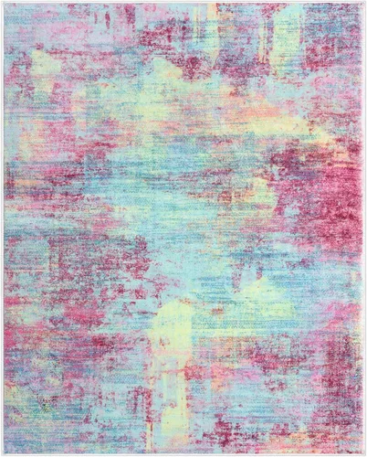 Miniatura 817 de IOHOUZE Alfombra abstracta lavable de 3 x 12 pies para pasillos, antideslizante para cocina, camino de entrada de lana sintética para interiores