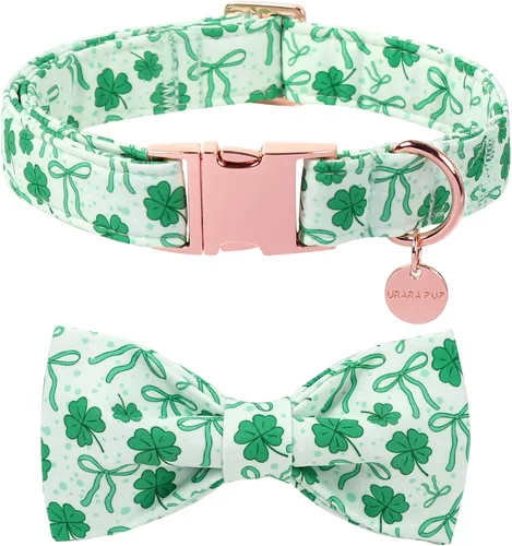 Miniatura 35 de Collar patriótico para perro con pajarita, collar de perro con lazo para el 4 de julio, collar de bandera estadounidense para perros medianos