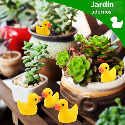 Miniatura 3 de Juego de 100 mini patos de resina a granel para decoración en miniatura en maceta, jardín, casa de muñecas, decoración de pasteles, kit de slime