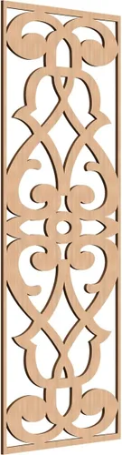 Miniatura 22 de 9 3/8"W x 24 3/8"H x 1/4"T Bellaire Decorativos Paneles de pared de madera calado, abedul