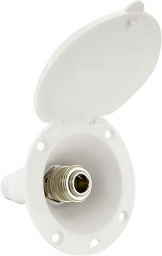 Miniatura 2 de RecPro RV Conector de conexión de puerto de espray exterior con conector rápido (Blanco)