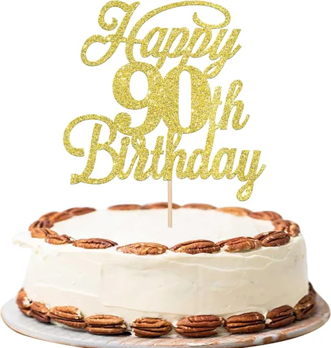 Miniatura 47 de Rsstarxi 1 paquete de decoración para tarta de cumpleaños 8 con purpurina negra de 8 años y fabulosos saludos a 8 años de edad, para celebrar el 8º