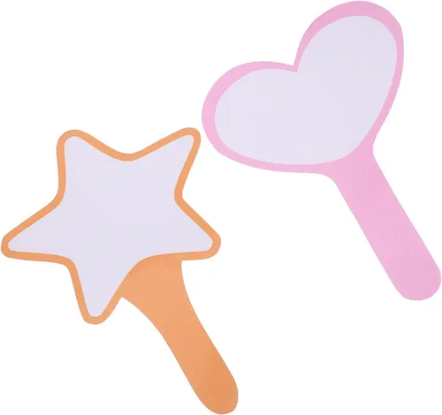 MAGICLULU Paletas de respuesta de subasta 2 piezas de marcador regrabable en blanco paletas de subasta paletas de borrado en seco paletas de subasta