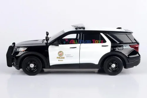 Miniatura 3 de Motormax All Star Toys 2022 Ford Explorer Police Interceptor Utility LAPD Departamento de Policía de Los Ángeles 1/24 Diecast Model 76994