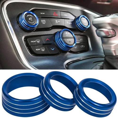 Miniatura 11 de Interruptor de aire acondicionado, perilla de botón de CD para Dodge Challenger Charger Chrysler 300 300s 2015-2024, para Ram 2013-2018, accesorios