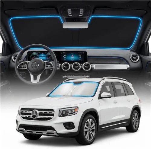Miniatura 125 de Cubierta para parabrisas para BMW X1 E84 – Ajuste personalizado X1 E84 Accesorios 2016-2024 2025 Parasol plegable protección UV y escudo térmico