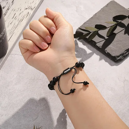 Miniatura 7 de UNGENT THEM Pulsera ajustable de piedra natural para hombre, aniversario, cumpleaños, Navidad, graduación, regalo para él, hijo, hermano, marido
