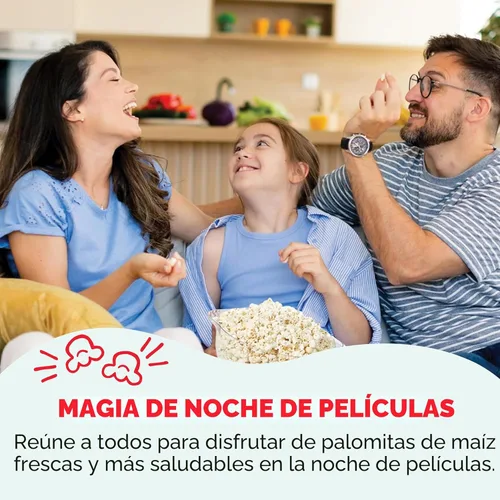 Miniatura 3 de DASH SmartStore™ Deluxe Máquina de palomitas de maíz con agitación, máquina eléctrica de palomitas de maíz con aceite caliente y tapa grande