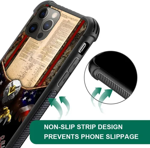 Miniatura 4 de DJSOK Compatible con iPhone 13 Pro Funda, Diseño con Patrón Protector Trasero Anti Rayones Esquinas Reforzadas TPU Suave Carcasa, Fundas