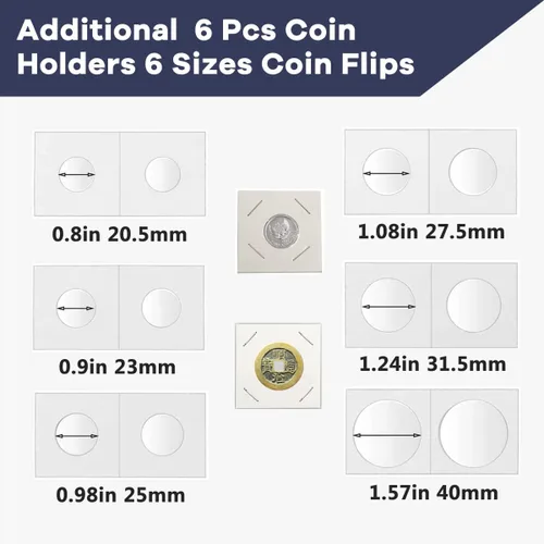 Miniatura 5 de Smatagee 200 fundas de plástico transparente para billetes con caja de almacenamiento, protector de láminas para moneda, dinero, billetes, billetes
