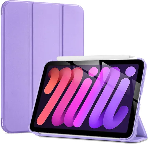 Miniatura 18 de ProCase Funda inteligente para iPad mini 7 A17 Pro 2024/iPad Mini 6 2021 8.3 pulgadas iPad mini 7ª/6ª generación, cubierta trasera dura para iPad